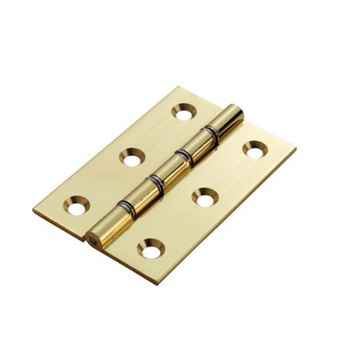 Product photograph of Double Steel Washered Hinges Brass