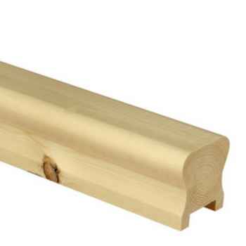 Image of HDR2400/32P  Pine Handrail 2400 x 59 x 59mm